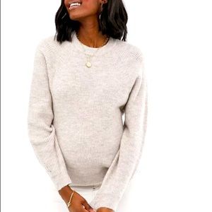 Asos Maternity Beige Balloon Sleeve Sweater